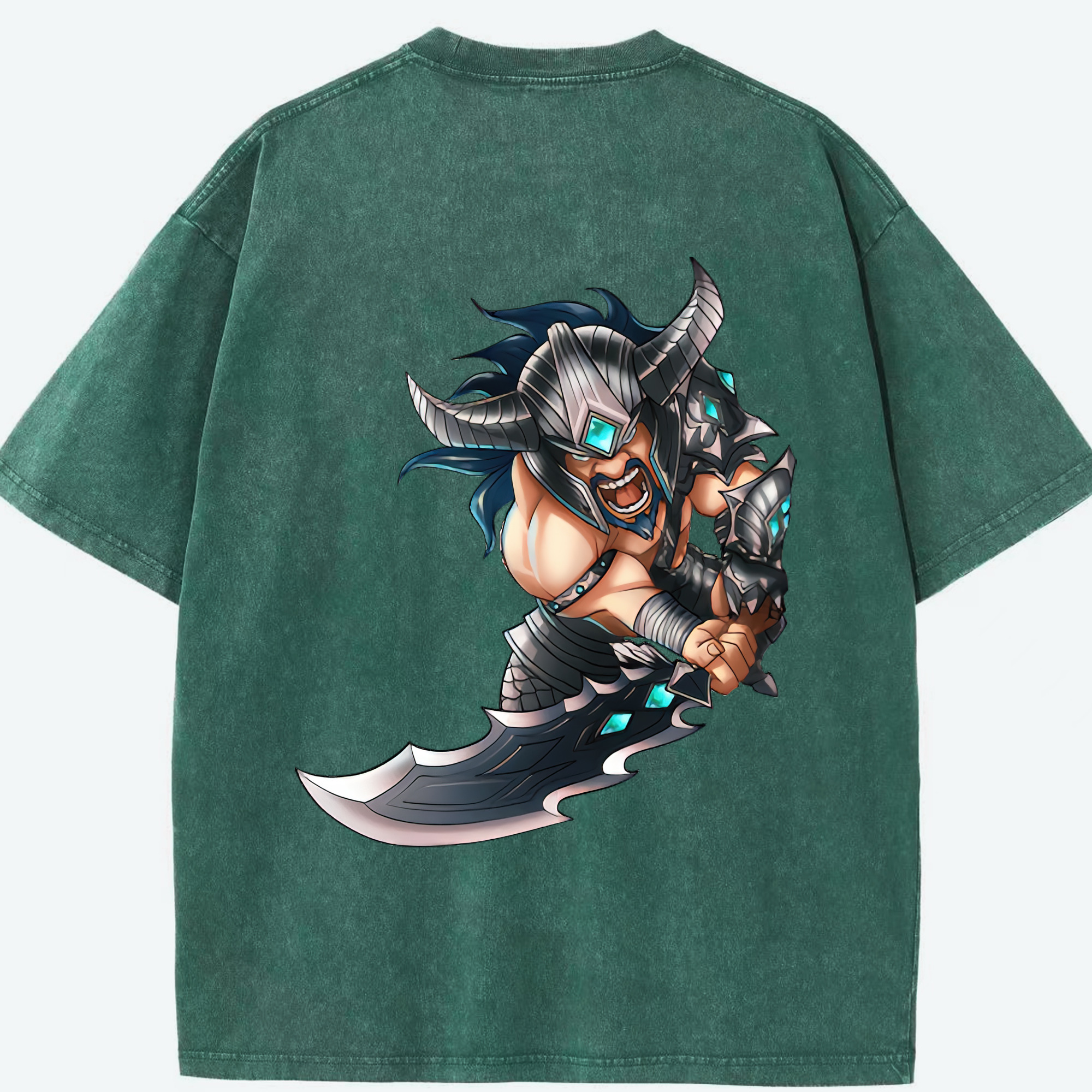 リーグ・オブ・レジェンド League of Legends LOL 綿100% ヴィンテージ風 半袖Tシャツ（背面プリント）